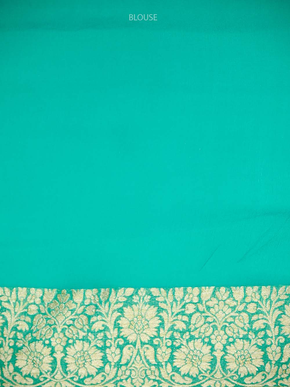 Sea Green Jaal Khaddi Georgette Handloom Banarasi Saree - Sacred Weaves