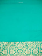 Sea Green Jaal Khaddi Georgette Handloom Banarasi Saree - Sacred Weaves