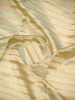 Sea Green Tissue Brocade Handloom Banarasi Dupatta - Sacred Weaves