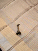 Pink Tissue Brocade Handloom Banarasi Dupatta - Sacred Weaves
