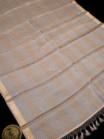 Pink Tissue Brocade Handloom Banarasi Dupatta