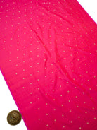 Pink Orange Floral Booti Katan Silk Handloom Banarasi Suit - Sacred Weaves