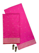 Magenta Floral Booti Katan Silk Handloom Banarasi Suit - Sacred Weaves