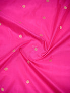 Magenta Floral Booti Katan Silk Handloom Banarasi Suit - Sacred Weaves