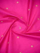 Magenta Floral Booti Katan Silk Handloom Banarasi Suit - Sacred Weaves