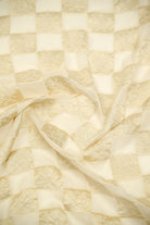 Cream Booti Khaddi Georgette Handloom Banarasi Suit - Sacred Weaves