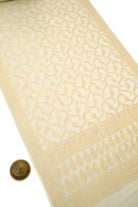Cream Booti Khaddi Georgette Handloom Banarasi Suit - Sacred Weaves