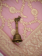 Pastel Pink Booti Khaddi Georgette Handloom Banarasi Suit - Sacred Weaves