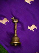 Purple Shikargah Katan Silk Handloom Banarasi Dupatta - Sacred Weaves