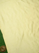 Pastel Yellow Plain Katan Silk Handloom Banarasi Suit - Sacred Weaves
