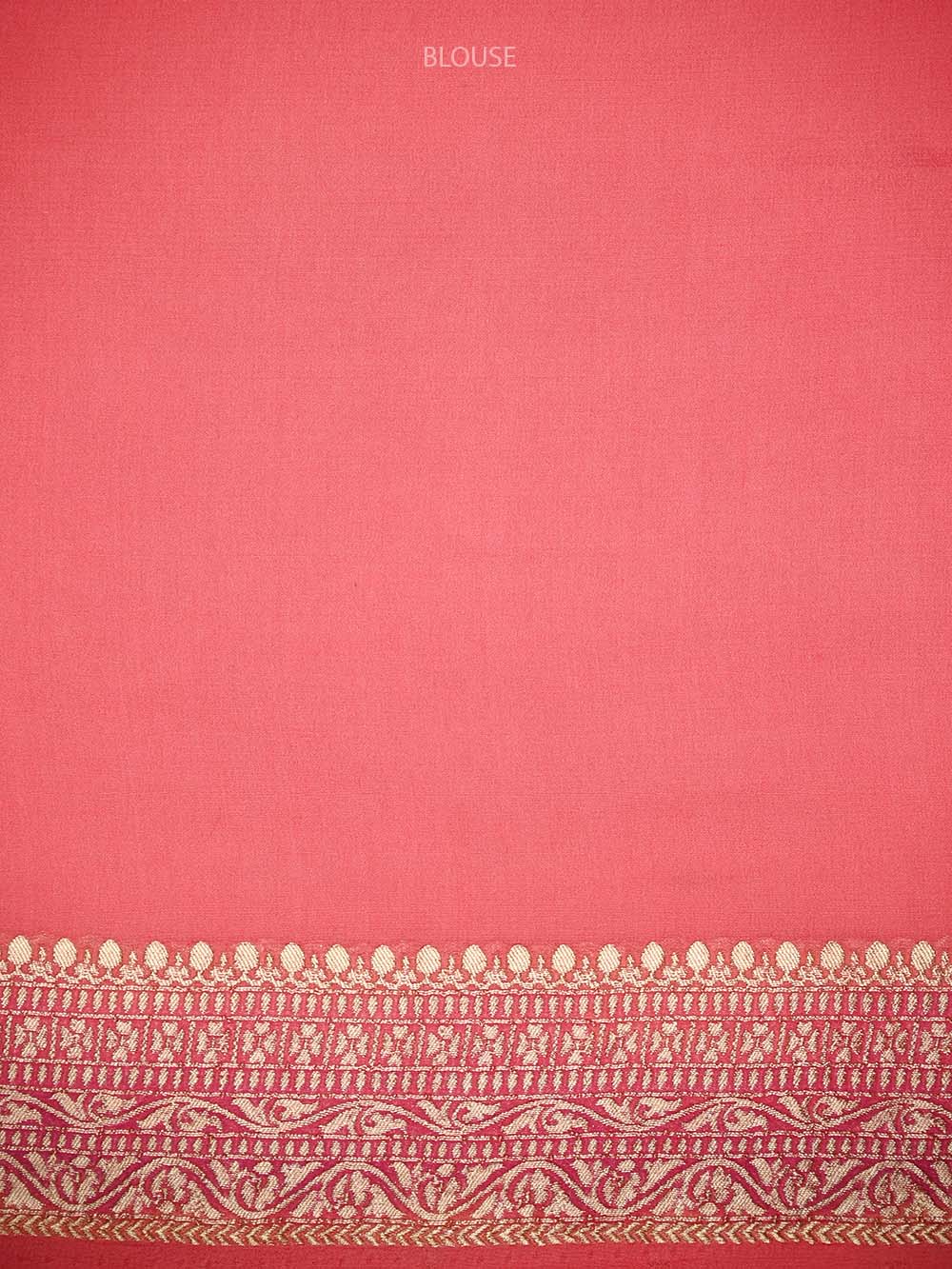 Pink Rangkat Jaal Khaddi Georgette Handloom Banarasi Saree - Sacred Weaves