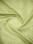Sea Green Zari Cotton Saree - Sacred Weaves