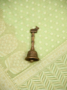 Sea Green Zari Cotton Saree - Sacred Weaves
