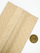Cream Zari Cotton Saree - Sacred Weaves