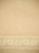 Cream Zari Cotton Saree - Sacred Weaves