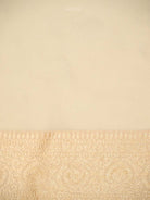 Cream Booti Khaddi Georgette Handloom Banarasi Saree - Sacred Weaves