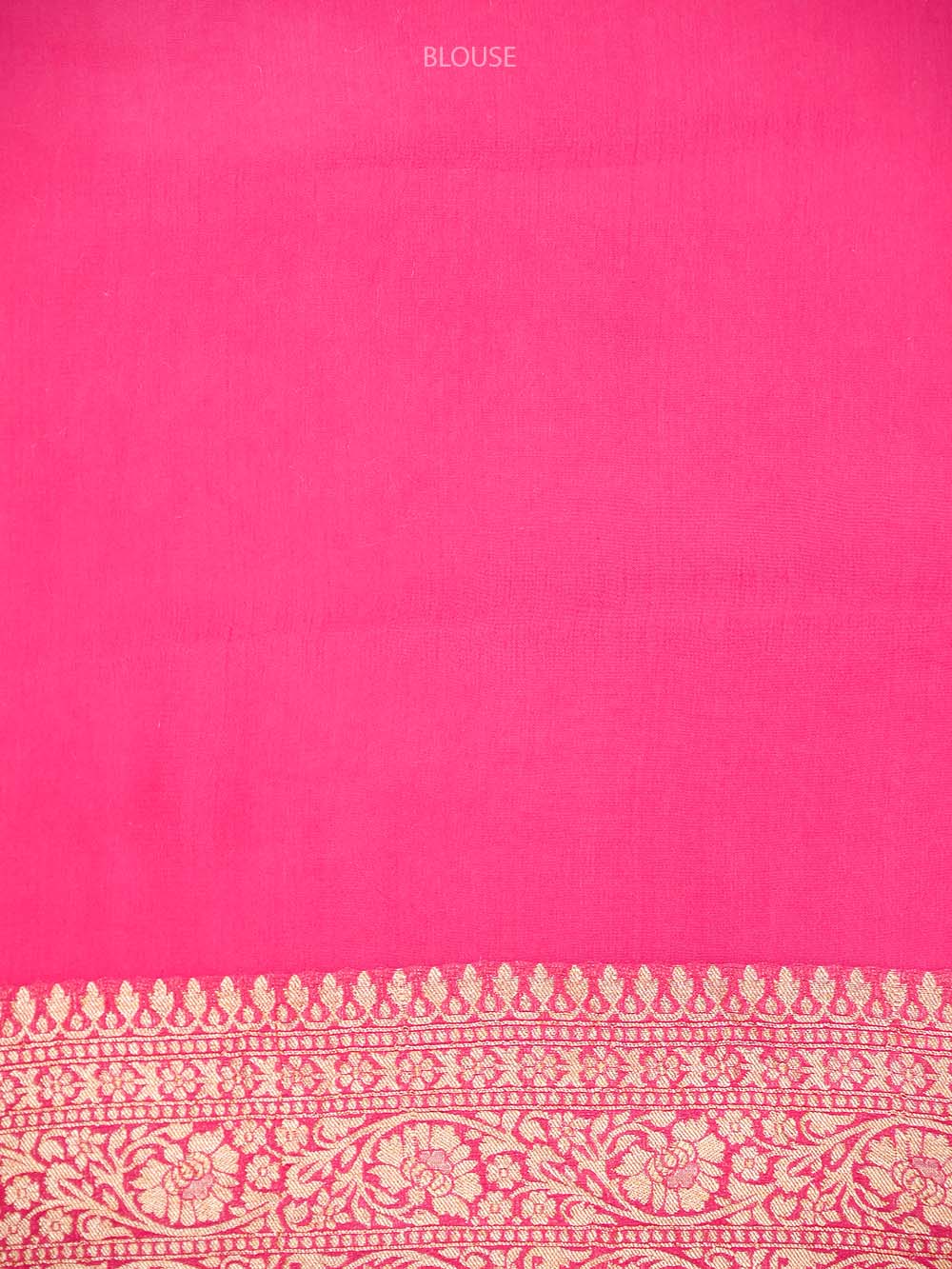 Pink Jaal Khaddi Georgette Handloom Banarasi Saree - Sacred Weaves