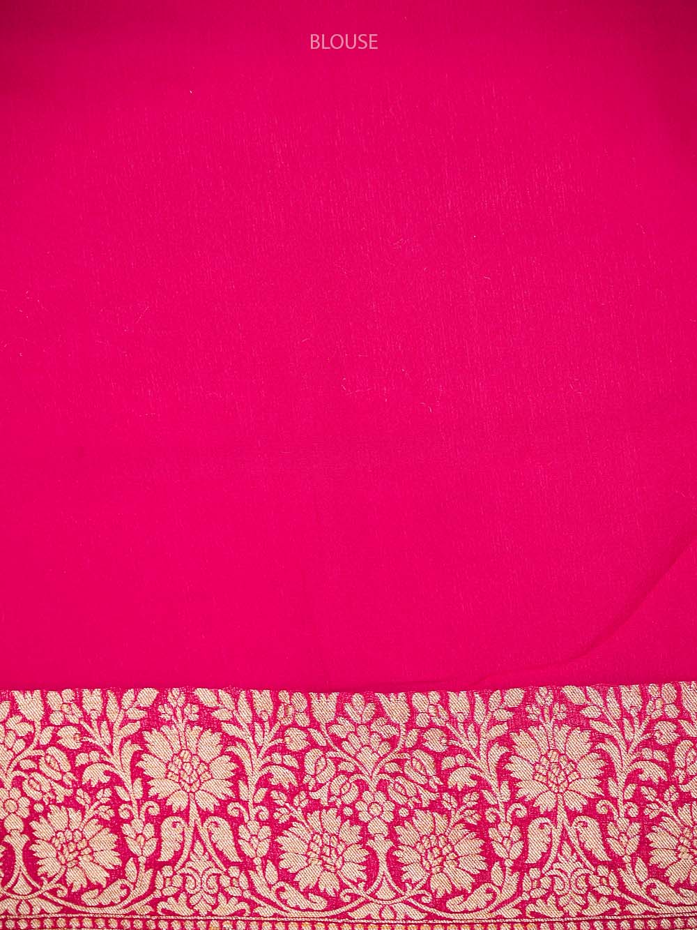 Dark Pink Jaal Khaddi Georgette Handloom Banarasi Saree - Sacred Weaves