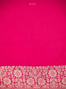 Dark Pink Jaal Khaddi Georgette Handloom Banarasi Saree - Sacred Weaves