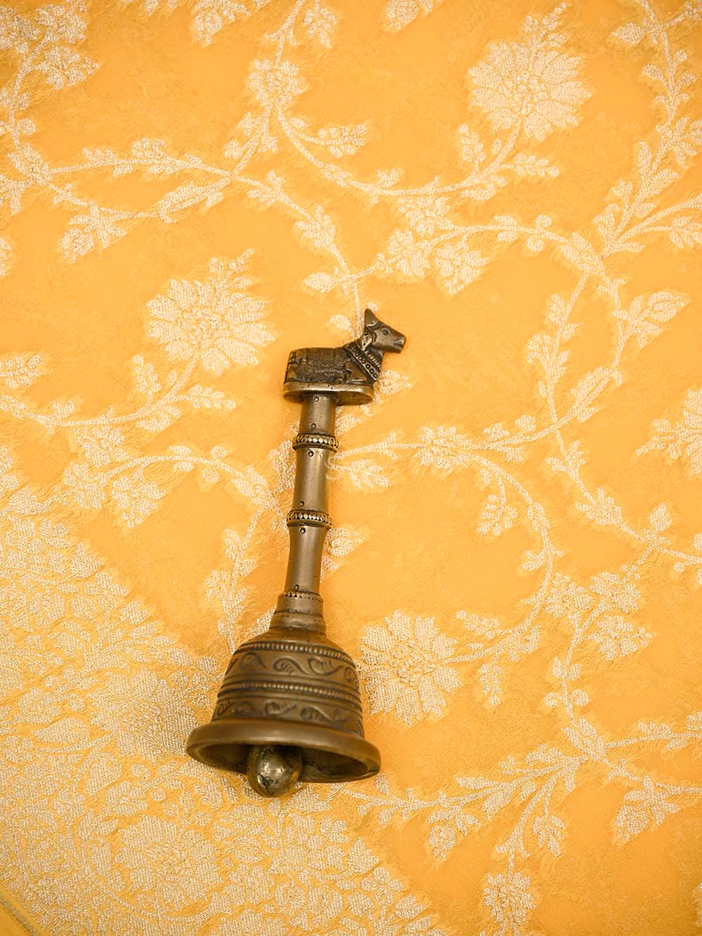 Yellow Jaal Khaddi Georgette Handloom Banarasi Saree - Sacred Weaves