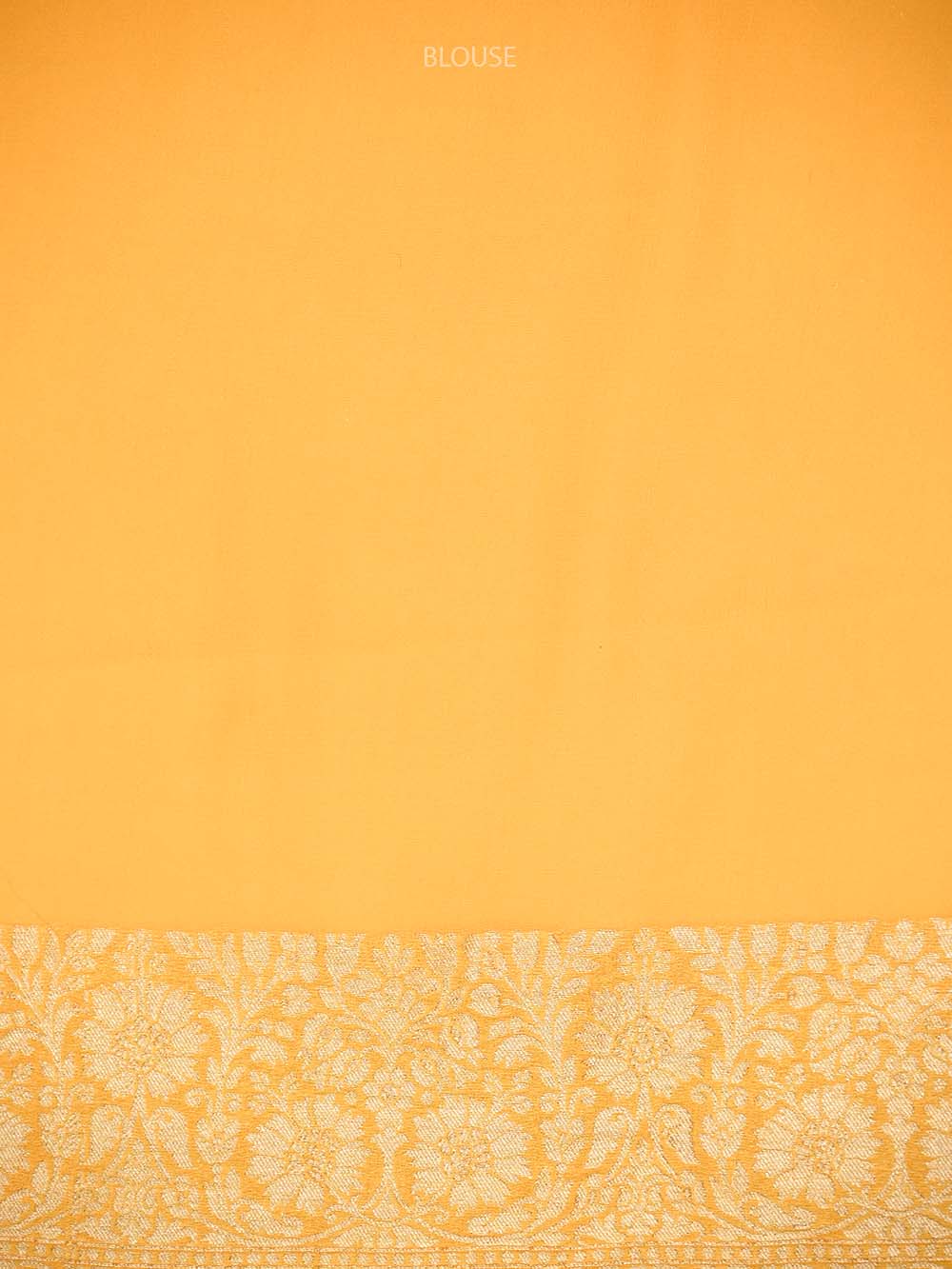 Yellow Jaal Khaddi Georgette Handloom Banarasi Saree - Sacred Weaves