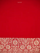 Red Jaal Khaddi Georgette Handloom Banarasi Saree - Sacred Weaves