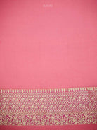 Pastel Pink Rangkat Jaal Khaddi Georgette Handloom Banarasi Saree - Sacred Weaves