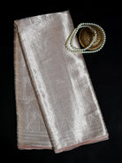 Pastel Pink Tissue Brocade Handloom Banarasi Saree - Sacred Weaves