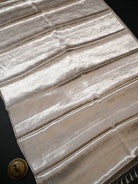 Pastel Pink Tissue Brocade Handloom Banarasi Saree - Sacred Weaves