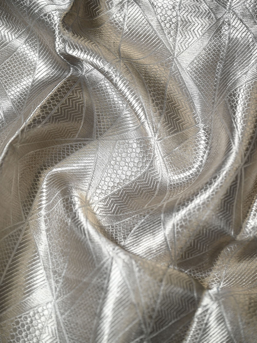 Pastel Blue Tissue Brocade Handloom Banarasi Saree - Sacred Weaves
