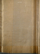 Pastel Grey Tissue Brocade Handloom Banarasi Saree - Sacred Weaves