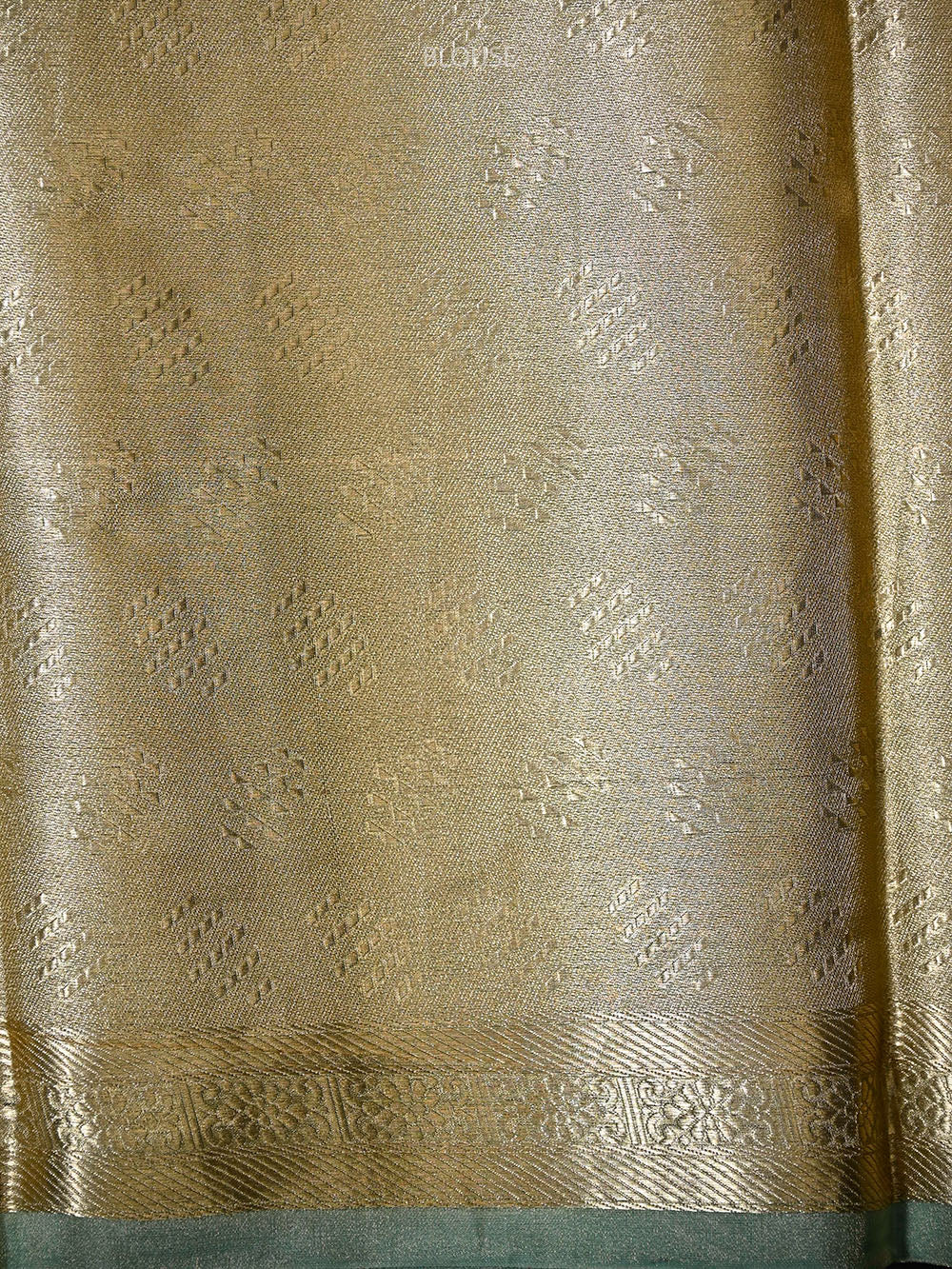 Mint Green Tissue Brocade Handloom Banarasi Saree - Sacred Weaves