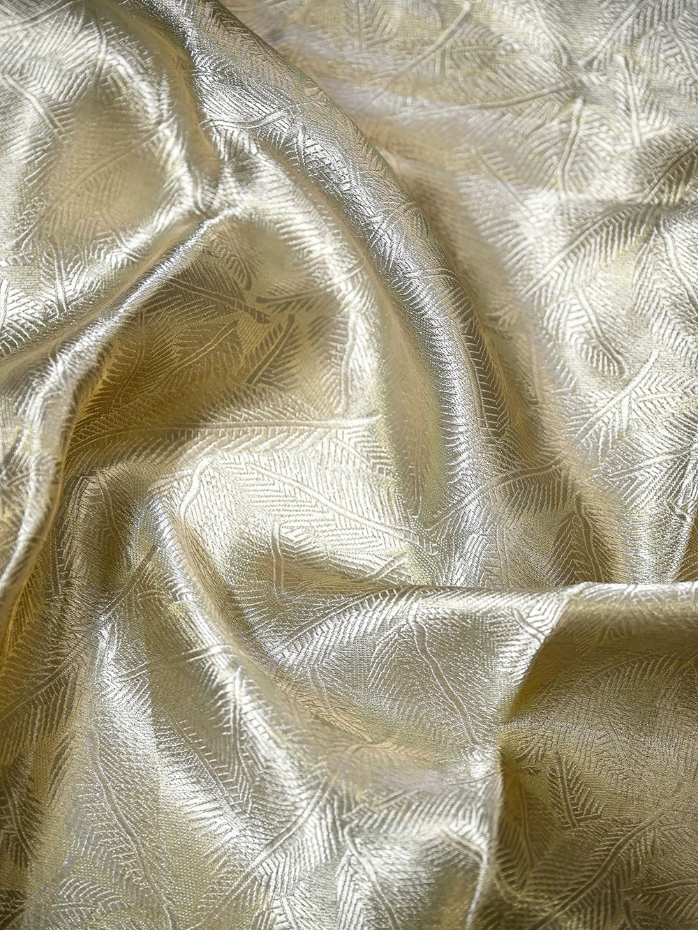 Mint Green Tissue Brocade Handloom Banarasi Saree - Sacred Weaves