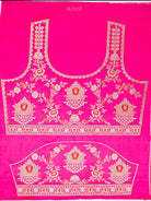 Magenta Meenakari Satin Silk Handloom Banarasi Lehenga - Sacred Weaves