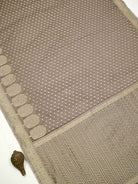 Light Brown Zari Cotton Saree - Sacred Weaves