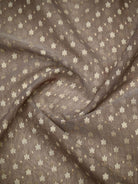 Light Brown Zari Cotton Saree - Sacred Weaves