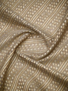 Light Brown Zari Cotton Saree - Sacred Weaves