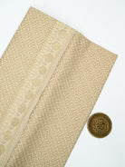 Cream Zari Cotton Saree - Sacred Weaves