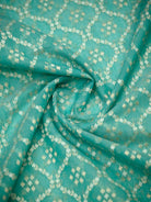 Aqua Blue Zari Cotton Saree - Sacred Weaves
