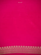 Dark Pink Sona Roopa Zari Boota Satin Silk Handloom Banarasi Saree - Sacred Weaves