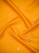 Mustard Floral Booti Pure Silk Handloom Banarasi Saree - Sacred Weaves