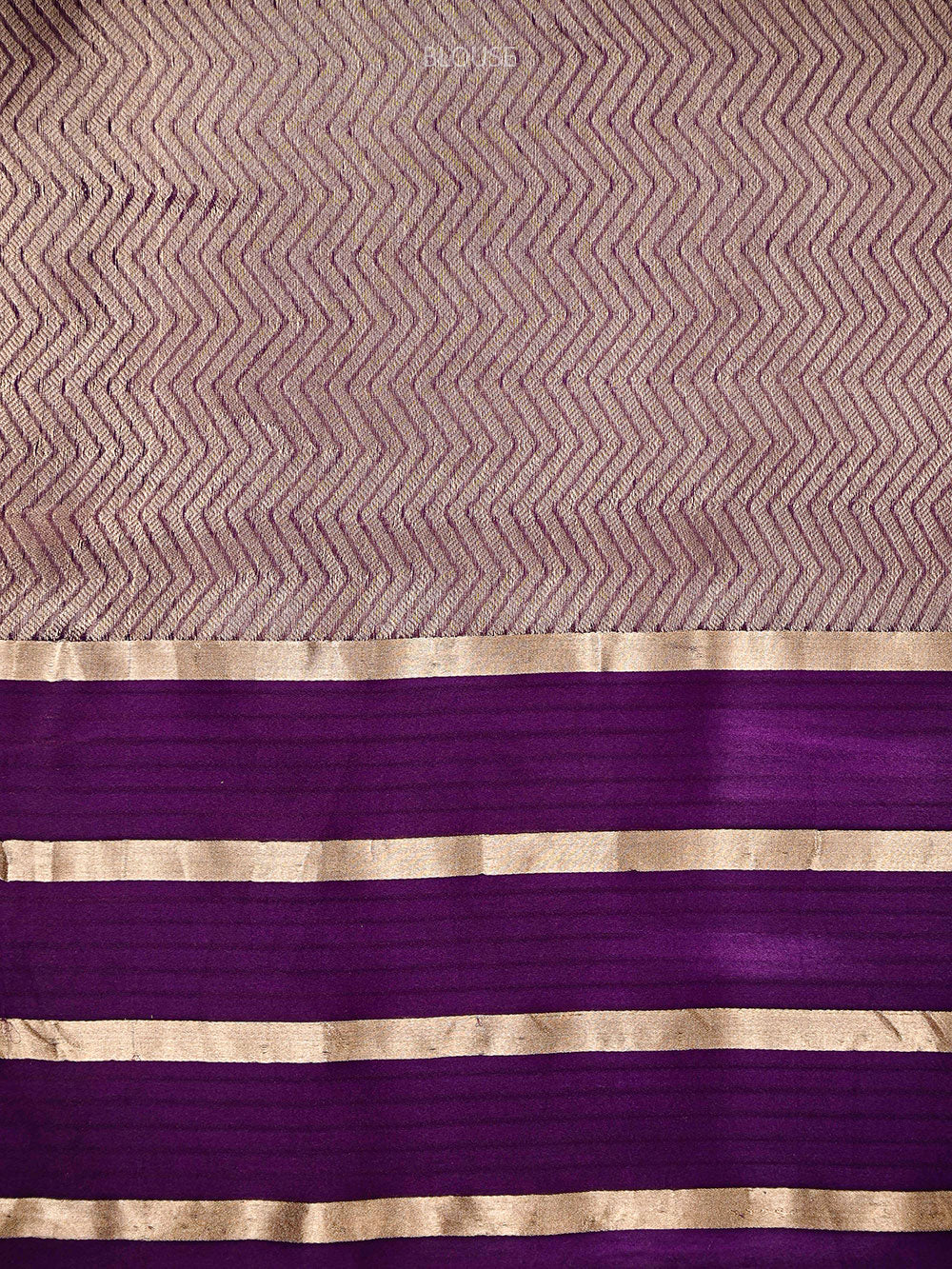 Purple Boota Organza Handloom Banarasi Saree - Sacred Weaves