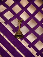 Purple Boota Organza Handloom Banarasi Saree - Sacred Weaves