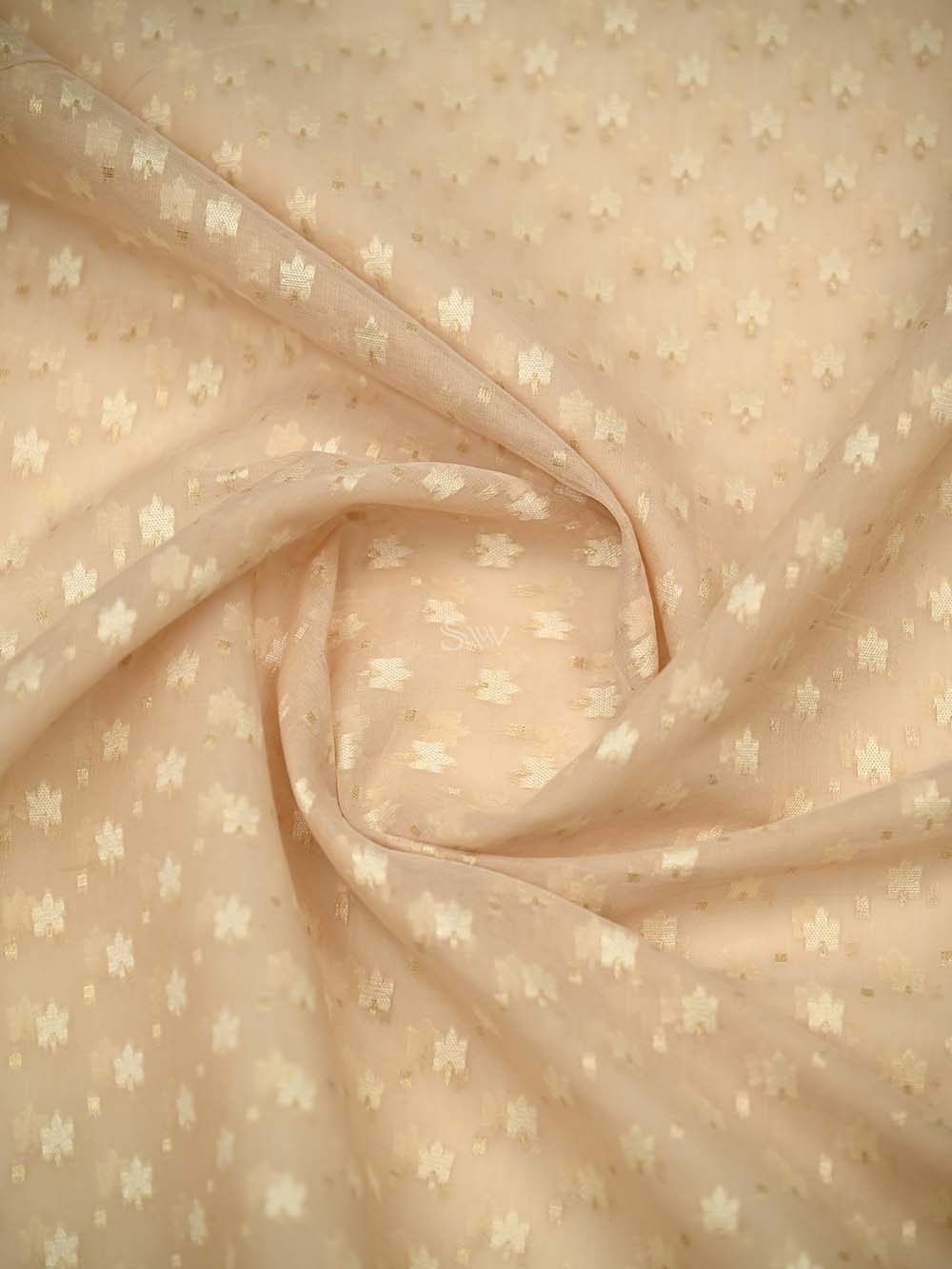 Cream Zari Cotton Saree - Sacred Weaves