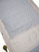Bluish Grey Zari Cotton Saree - Sacred Weaves