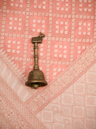 Pastel Pink Zari Cotton Saree - Sacred Weaves