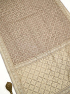 Light Brown Zari Cotton Saree - Sacred Weaves