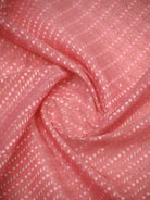 Pastel Pink Zari Cotton Saree - Sacred Weaves