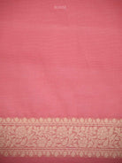 Pastel Pink Zari Cotton Saree - Sacred Weaves