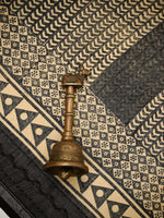 Black Printed Chanderi Silk Handloom Banarasi Suit - Sacred Weaves